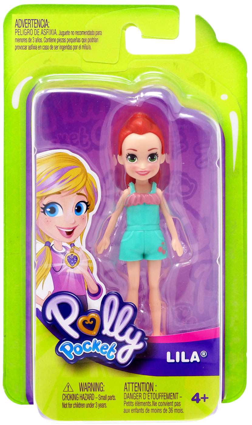 Polly Pocket Trendy Outfit Lila Mini Figure Green Outfit No