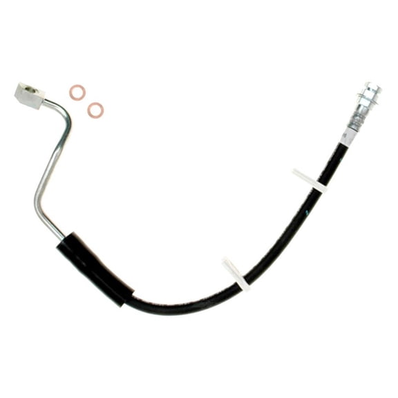 Genuine AC Delco For Ford F-250/F-350 2005 2006 2007 Brake Hydraulic Hose Driver Side | Front | Corrosion Resistant Steel | Black, Silver | 21.8 Inches Axis 1 Length