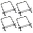 thumbnail image 1 of 4 Pieces Fixing Clamp, U Bolt Fixing, U Bolt, Roof Box Fixing, Durable Frame, Stainless Steel Square U Bolt, For Towing, Repair, Boat, Car, 1 of 5