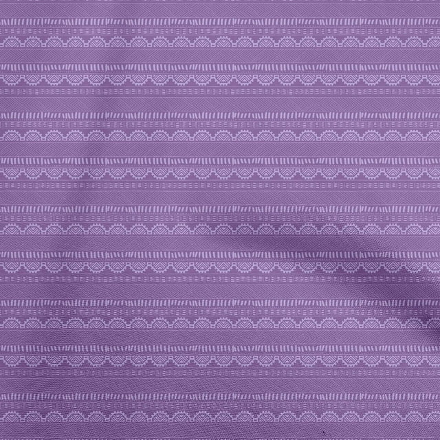 oneOone Rayon Violet Fabric Geometric Sewing Craft Projects Fabric Prints By Yard 56 Inch Wide
