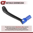 thumbnail image 4 of Unique Bargains Folding Motorcycle Gear Shifter Lever for Honda CRF150F 2003-2017 Aluminum Alloy Pedal Shift Lever Arm Black Lever Blue Head with Silver Tone Ring, 4 of 6