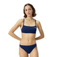 thumbnail image 2 of Speedo Women's Endurance+ Strappy Solid One Piece Bikini Swim Top - Team Navy, Size: L, 2 of 4