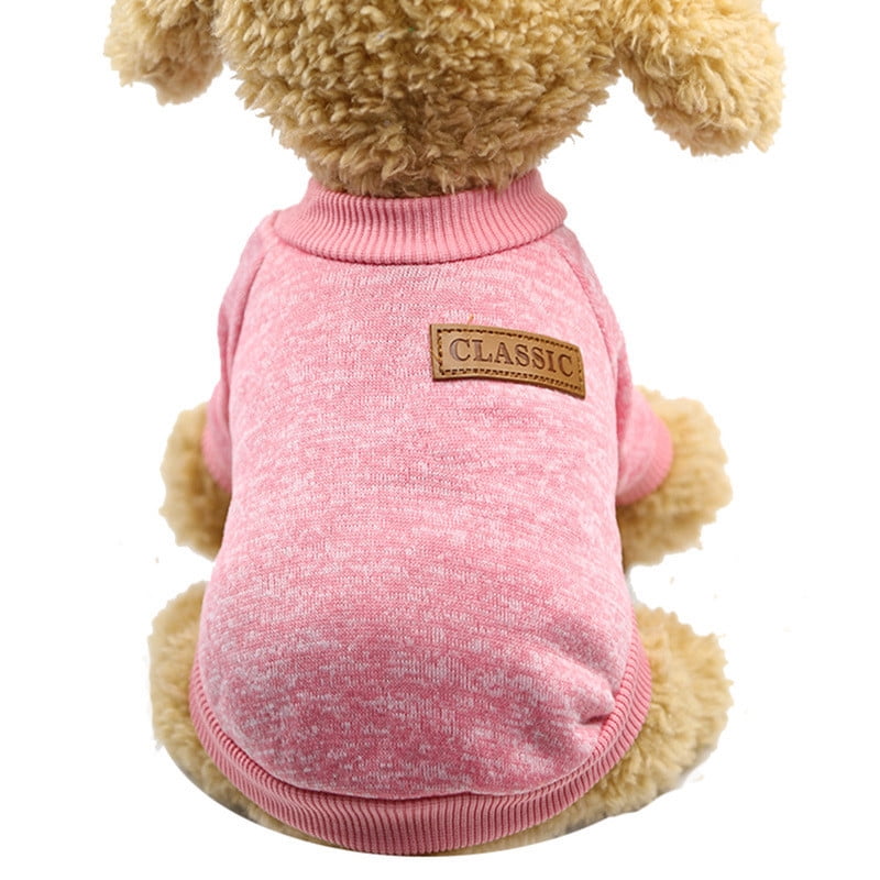 iopqo pet sweater pet sweater twolegged warm puppy dog fight teddy