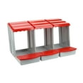 thumbnail image 3 of Caja para gallinas ponedoras, fácil de limpiar, caja nido para gallinas ponedoras de huevos para granjas domésticas avícolas rojo, 3 of 8