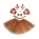 thumbnail image 2 of Conjunto de disfraz de jirafa, accesorios de cosplay para espectáculos escénicos, fiestas temáticas de animales de carnaval Marrón, 2 of 8