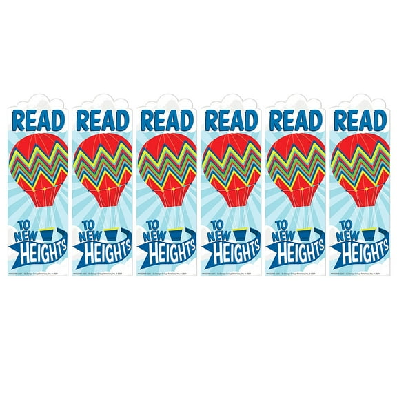 Eureka Hot Air Balloon New Heights Bookmarks, 36 Per Pack, 6 Packs