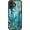 Blue Leaves Flower, variant on for iPhone 13 Mini Case Cute, Aesthetic Floral Hard Shell, Compatible with Magsafe, Trendy Unique Cool Retro Western Coquette Protective Slim Phone Cover for Women Girls, Blue Leaves Flower
