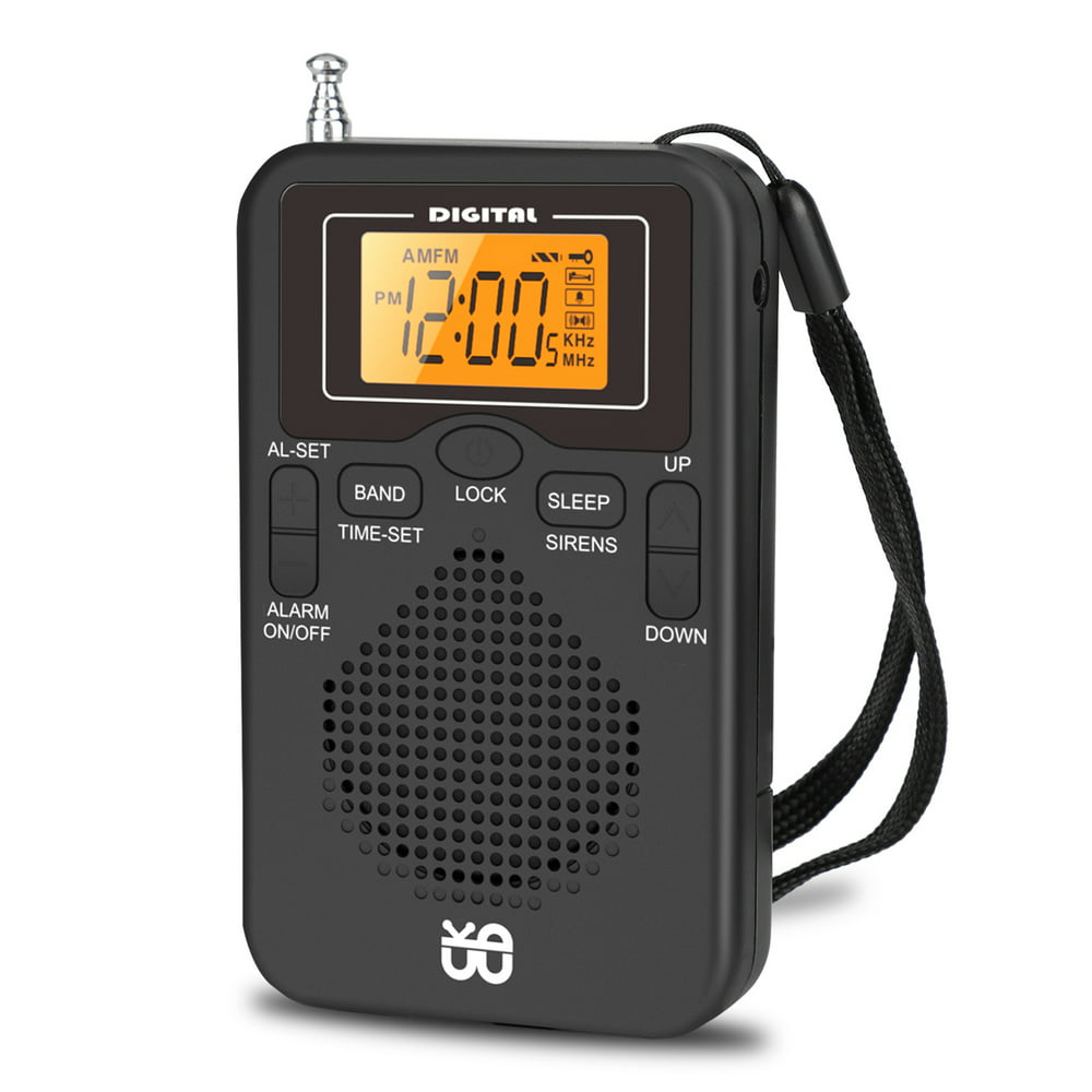 Portable Am Fm Radio Emergency Weather Alert Radio 2aa Battery Operated