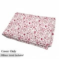 thumbnail image 5 of Love Floor Pillow Lounger Cover, Valentine Hearts Gatherings Engagement Honeymoon Arrow Doodle Style Print, Nap Mat Printed Fabric Case for 5 Pillows, 88" x 27", Magenta Ruby White, by Ambesonne, 5 of 5