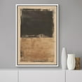 thumbnail image 2 of IDEA4WALL Framed Canvas Wall Art Minimalist Abstract Graffiti Street Pattern Illustrations Print Brown & Tan Digital Art Modern Relax/Calm for Living Room, Bedroom, Office - White 16"x24", 2 of 5