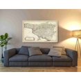 thumbnail image 3 of Epic Graffiti 'Antique Map of Tuscany' by Unknown Canvas Wall Art, 54"x40", 3 of 3