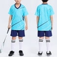 thumbnail image 2 of Hessimy Boys' Active Shorts Set 2 Piece Outfits Short Sleeve T-Shirt and Shorts Summer Activewear Set for Boys,Jogging Football Tracksuit 7-8 Years, 2 of 6