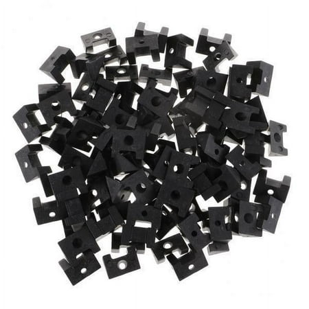 

S SERENABLE 2x100 Pcs Picture Photo Buttons Fasteners Framing Supplies Black 2 Pcs