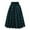 Green, variant on Women's Vintage Plaid Pleated Skirt High Waist A-Line Skirts Casual Pocket Midi Skirt