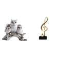 thumbnail image 1 of Figura De Nota Musical, Escultura De Animal Moderna, Adorno De Mesa, Estatua Creativa De Resina Para Sala De Estar, Oficina, Escritorio, Gabinete, Decoración, Regalo De Inauguración De La Casa, 1 of 8