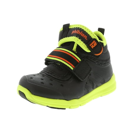 Stride Rite Made 2 Play Phibian Black / Citron Trail Runner -