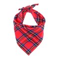 thumbnail image 1 of Cute Plaid Bandana Scarf for Pets - Perfect for Dogs, Puppies, and Cats - Festive Accessory for Holiday Decorations, 1 of 5