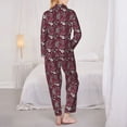 thumbnail image 6 of Goofa Daisies Flowers Printed Women’s 2 Piece Pajama Set Super,Pajamas Women's Long Sleeve Sleepwear Soft Button Down Loungewear Pjs Lounge Set Nightwear-XX-Large, 6 of 9