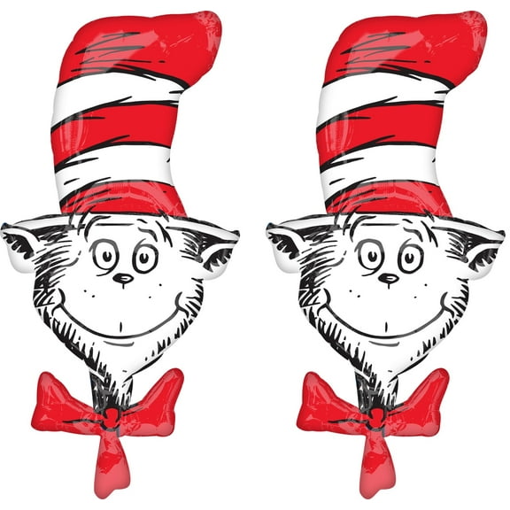 42" Dr. Seuss Super Shape Foil Balloon (2 pack)