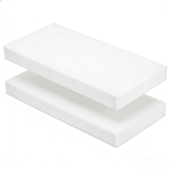 Millsilo 24 x 72 x 3" (2-Pack) High-Density Foam Cushion Replacement Pads, Firm Seat Foam Inserts for Long Bench, Sofa & Window Seating