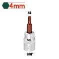 thumbnail image 1 of 1Pcs 3/8Inch Screwdriver Bit Socket Kit Hex Screwdriver Bits H3-H10 Screwdriver Accessory for Torque Spanner Ratchet Wrench Tool H4, 1 of 6