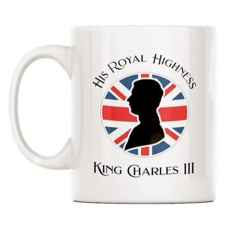

Viugreum King Charles III Mug | United Kingdom King Charles III Mug 2022 | White Funny Sarcasm Coffee Cup Gifts for Kids & Adults God Save The King 11OZ