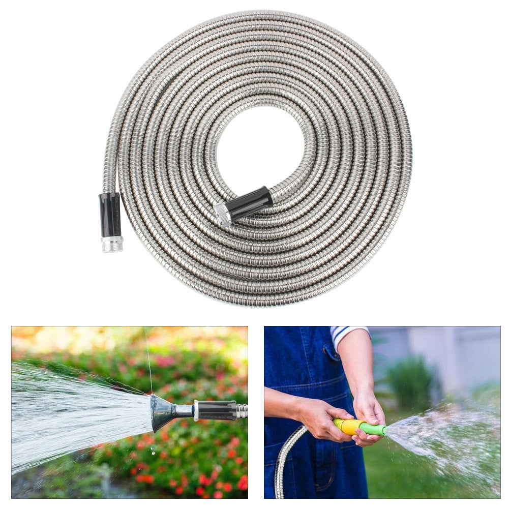 Stainless Steel§ Garden Water Hose§ Water Pipe§ Flexible§ Metal Pipe 304 Stainless Steel Garden Water Hose Flexible Lightweight Metal Pipe