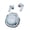 Blue - OPP bagged, variant on Bluetooth in-ear headphones HK6 digital display gaming sports transparent second-generation wireless Bluetooth headphones,Blue - OPP bagged