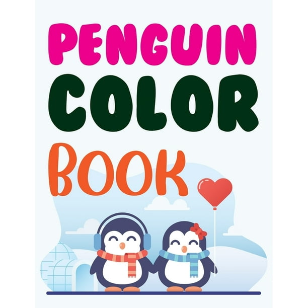 Coloring Pages Penguins In Love