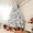 Snowy White-800 Branch-6ft, variant on SOLAURA 6ft Snow Unlit Christmas Tree, Snow Flocked Hinged Artificial Xmas Tree, with Metal Stand and 800 Branch Tips for Seasonal Holiday Decoration