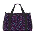 thumbnail image 1 of Disketp Purple Butterfly Bolsa de Viaje Tipo Duffle, Bolso de Mano para Fin de Semana para Mujer, Bolsa de Gimnasio Ligera para Hombre, Esencial para Viajes, 1 of 7
