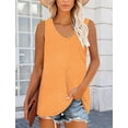 thumbnail image 5 of KISSMODA Women's Tank Tops V Neck Casual Sleeveless Tops for Women 2025 Basic Trendy Tank Oversized Summer Blouses S-3XL, 5 of 5