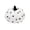 A009- White, variant on Halloween Home Decor White Throw Pillow Round Decorative Pillow Black and White Dot Plush Pumpkin Pillow for Couch Living Room Home Accent Single Pack