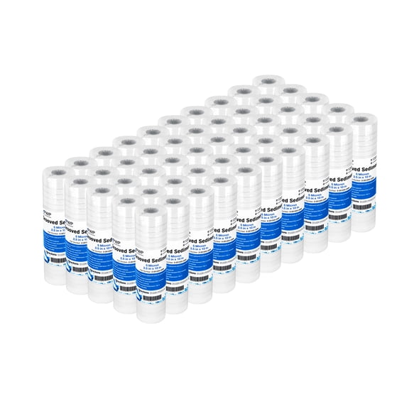 Grooved Melt Blown Sediment Filter Cartridge 2.5x10" 5 Micron 50 Pack