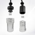 thumbnail image 3 of 2 Set Hydraulic Coupler Dust Cap 3/8 ISO-A with Retention Ring Black, 3 of 7