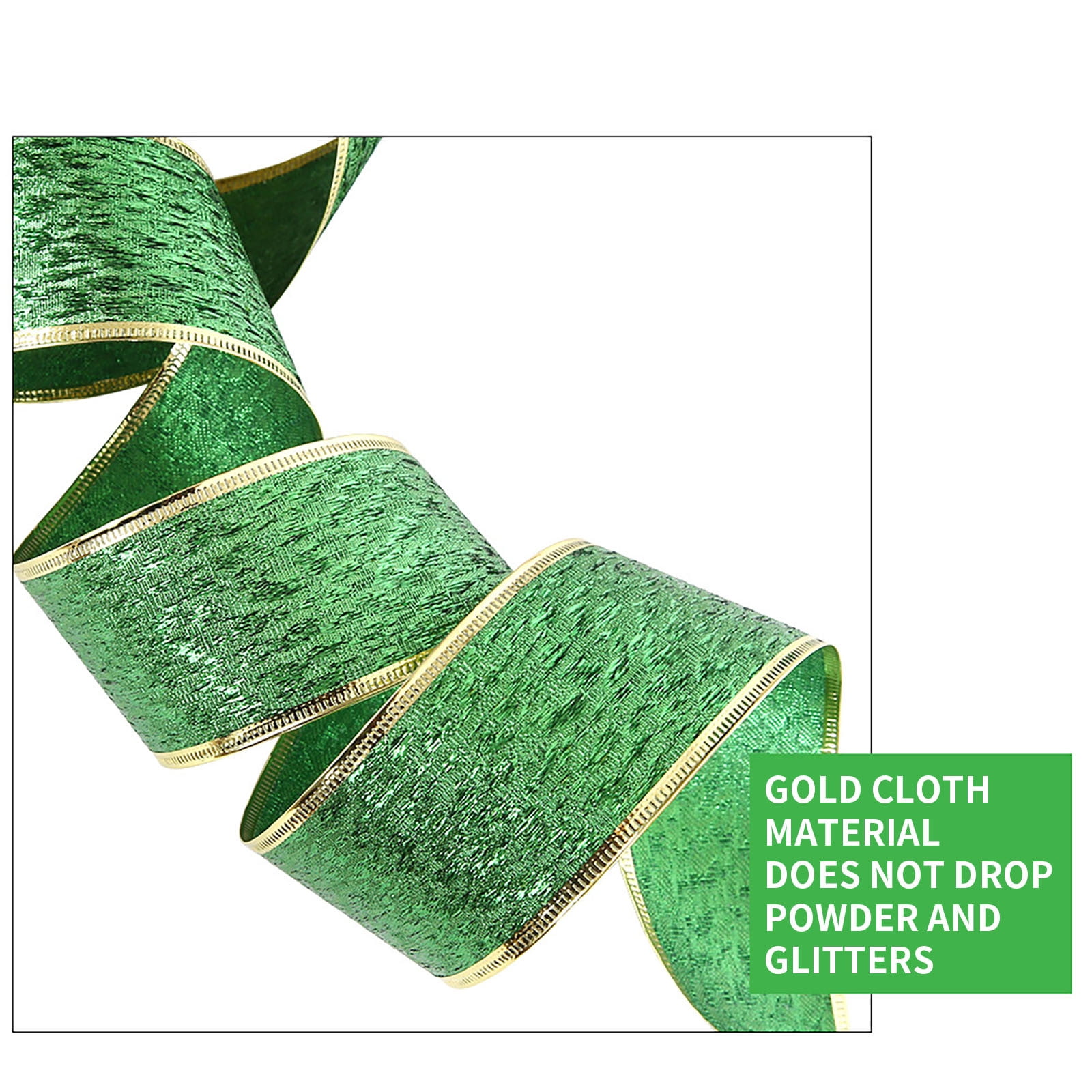 St. Patrick's Day Decoration 2" Green Phnom Penh Ribbon DIY Bow Irish Festival Ribbon