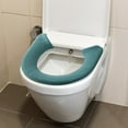 thumbnail image 4 of unbranded 3Ud Cojín Acolchado Para Asiento De Inodoro En Poliéster Con Aislamiento Térmico Y Lavable, 4 of 6