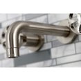 thumbnail image 4 of Kingston Brass KS8128RX Belknap Double-Handle 3-Hole Wall Mount Bathroom Faucet in Brushed Nickel, 4 of 8