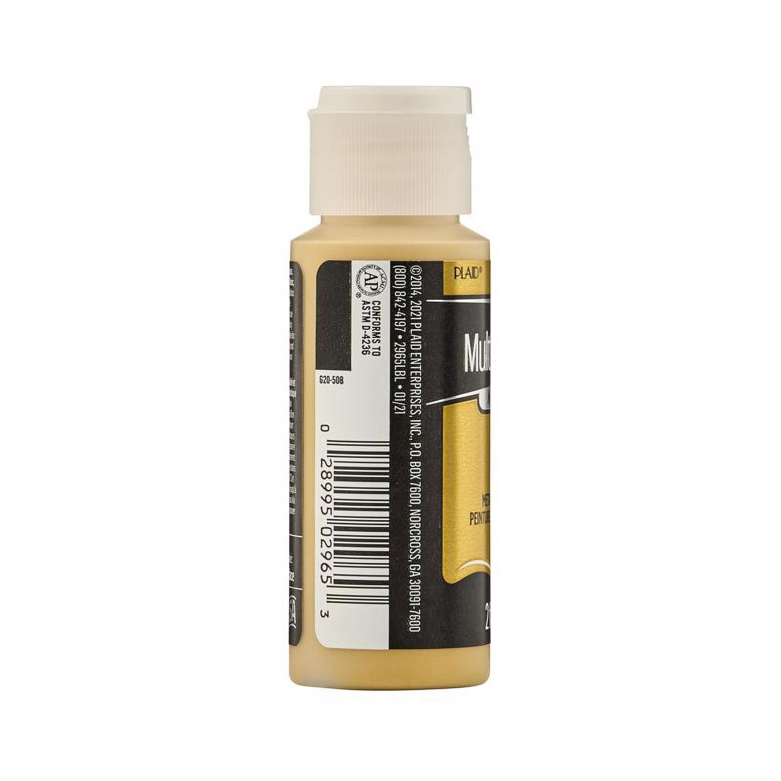Folkart Metallic Acrylic Craft Paint, 14K Gold, 2 fl oz