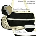 thumbnail image 5 of DALIX Stripe Tote Shoulder Bag Deluxe Cotton Canvas Set of 3 in Black, 5 of 7