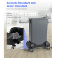 thumbnail image 5 of EARTHMOUNT Slim Trash Can Dolly with Wheels, 200 lb Capacity, Fits 16 & 23 Gallon Garbage Bins, Heavy-Duty Rolling Base with Swivel Casters, Black, 5 of 9