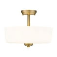thumbnail image 2 of Z-Lite 220SF3-HBR Arlington 15 Inch Flush Mount Ceiling Light, Brass, 2 of 5