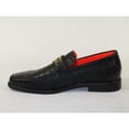 thumbnail image 4 of Men's TAYNO Shoes The Caprio C TAYNO Crocodile Print Bit Loafer Black, 4 of 7