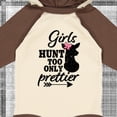 thumbnail image 4 of Inktastic Hunting Girls Hunt Too Only Prettier with Doe and Arrow Girls Long Sleeve Baby Bodysuit, 4 of 5