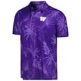 thumbnail image 2 of Men's Colosseum Purple Washington Huskies Palms Team Polo, 2 of 3