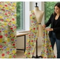 thumbnail image 5 of Soimoi Cotton Poplin Fabric Daffodil,Tulip & Rose Floral Print Fabric by The Yard 56 Inch Wide, 5 of 7