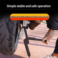 thumbnail image 3 of Béquille de Moto Support de Roue Support Latéral Paddock Outil de Réparation et d'Entretien Stable Support de Stationnement Pliant, 1 x Béquille de Moto, Noir, 3 of 6