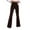 Coffee, variant on Women's High Waist Corduroy Flared Pants, Wide Leg Ribbed Velvet Trousers, Elastic Waist Bell Bottom Pants, Casual Lounge Pants, Retro Style Flare Leg, Comfortable Everyday Wear Coffee