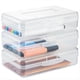 thumbnail image 1 of Caja de Lápices Transparente, 3 Paquetes de Organizador de Lápices Duros Grandes, Caja de Suministro de Plástico para Crayón Pincel Pintura Suministros Escolares, 1 of 6
