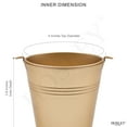 thumbnail image 2 of Hosley Set of 4 Gold Metal Bucket With Liner 3.66 Inch High. Ideal Gift for Wedding House Warming Floral Planter DIY Craft Home Office Party Garden Patio, 2 of 12
